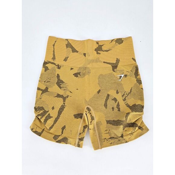 Gymshark Adapt Yellow Camo Bra and Shorts Set S/M - Picture 6 of 10